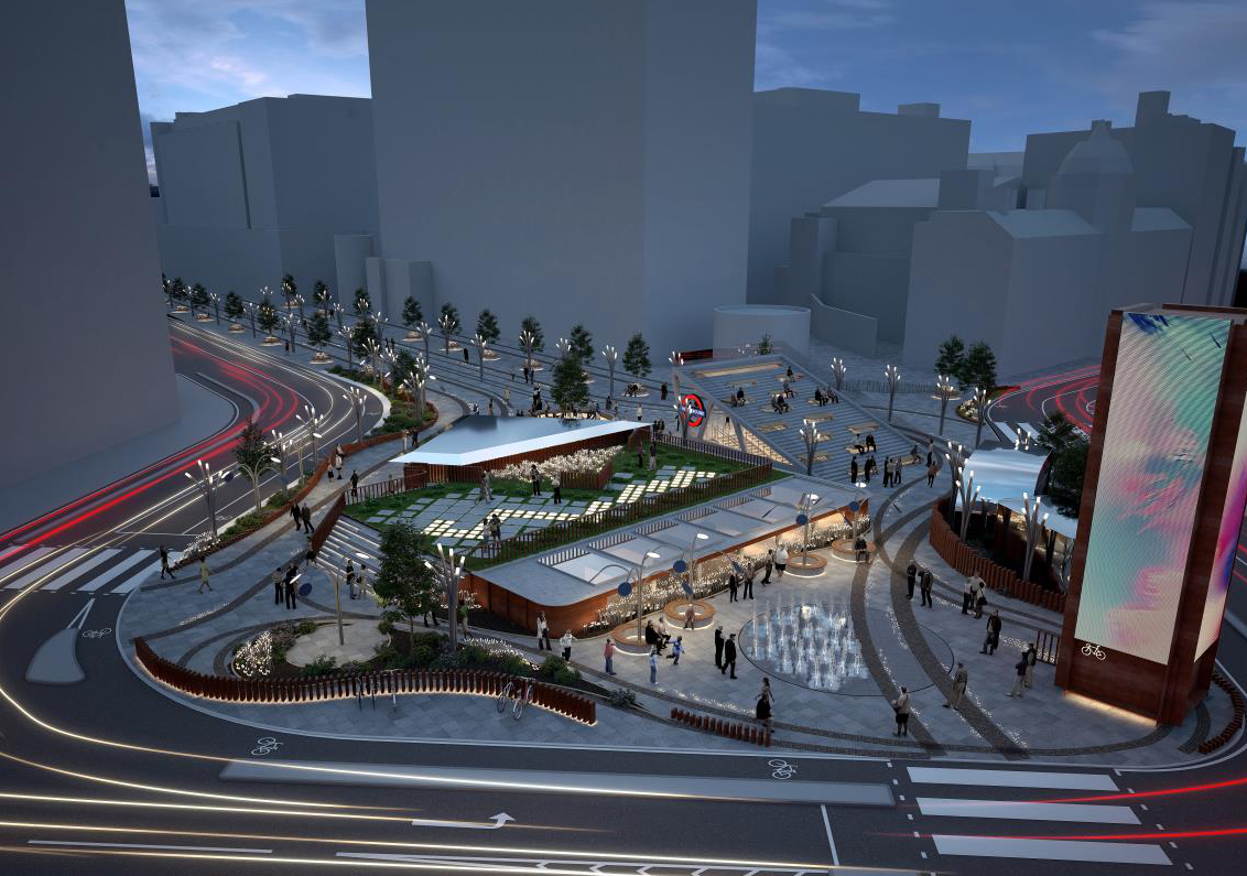 CGI of Silicon Roundabout development